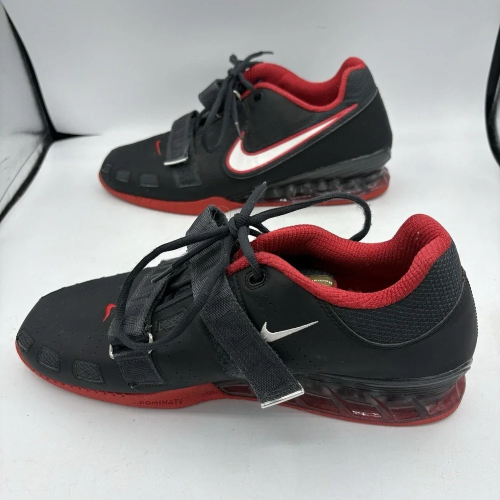 Nike Weightlifting Shoes Mens Size 12.5 Romaleos 2 Red Black White